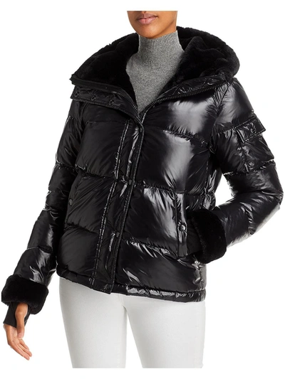 Shop Aqua Jane Womens Nylon Winter Puffer Jacket In Multi