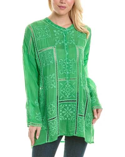 Shop Johnny Was Mosaic Tunic In Green