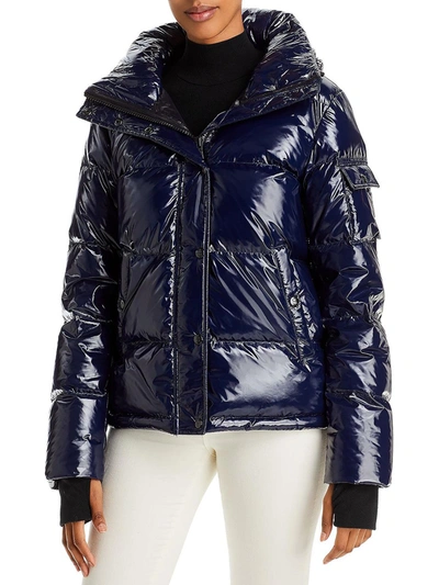 Shop Aqua Lacquer Ella Womens Down Cold Weather Puffer Jacket In Blue