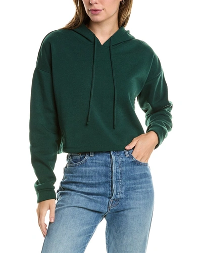 Shop Aiden Cropped Hoodie In Green