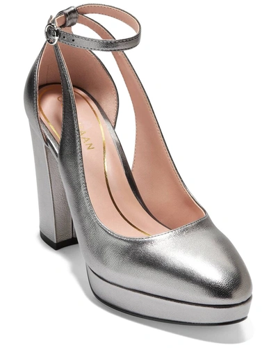 Shop Cole Haan Remi Leather Pump In Grey