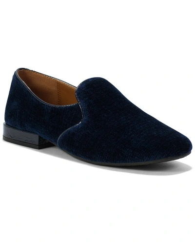 Shop Donald Pliner Blera Velvet Loafer In Blue