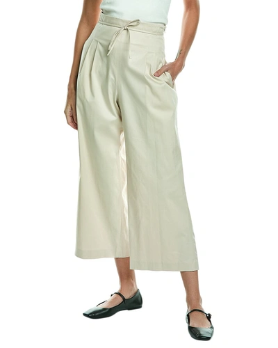Shop Carolina Herrera High-waist Cropped Pant In Brown