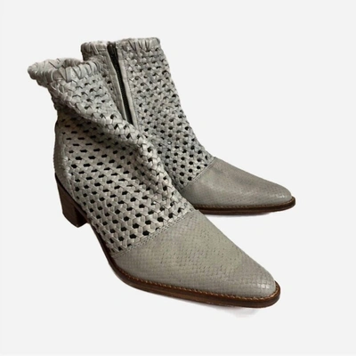Shop Free People In The Loop Woven Boots In Light Grey