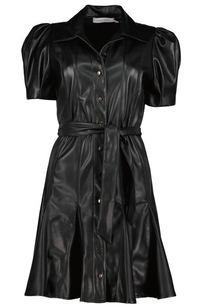 Shop Bishop + Young Clea Vegan Leather Dress In Black