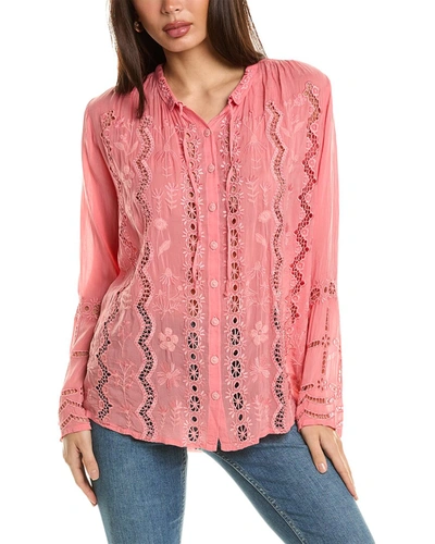 Shop Johnny Was Irini Blouse In Pink