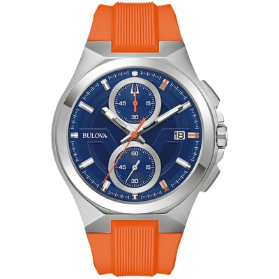 Shop Bulova Men's Maquina Blue Dial Watch