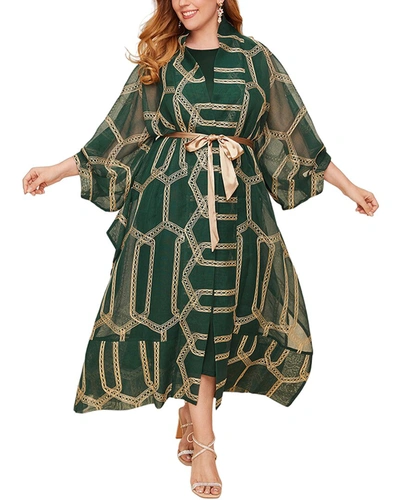 Shop Evia Dress In Green