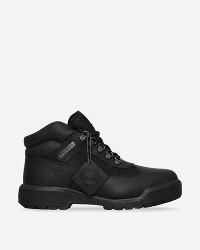 Shop Timberland Field Mid Lace Up Waterproof Boots In Black