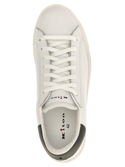 Shop Kiton Ussa088 Sneakers Gray
