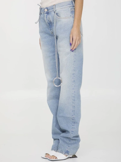 Shop Attico Denim Jeans In Blue