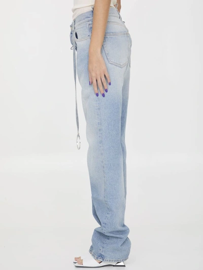 Shop Attico Denim Jeans In Blue