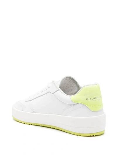 Shop Philippe Model Nice Low Man Sneakers Shoes In White