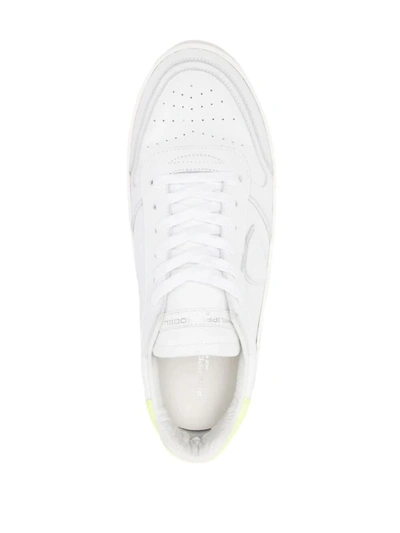 Shop Philippe Model Nice Low Man Sneakers Shoes In White