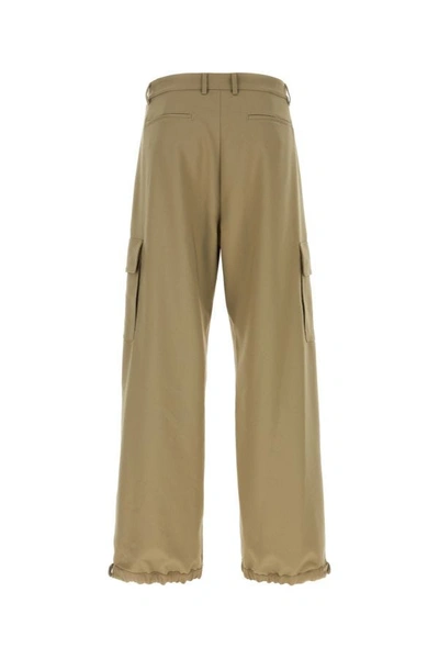 Shop Off-white Off White Man Cappuccino Drill Cargo Pant In Brown