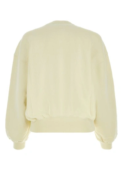 Shop Off-white Off White Woman Ivory Cotton Sweatshirt