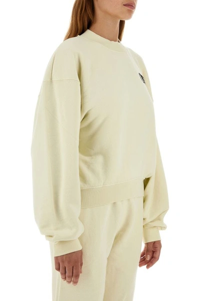 Shop Off-white Off White Woman Ivory Cotton Sweatshirt