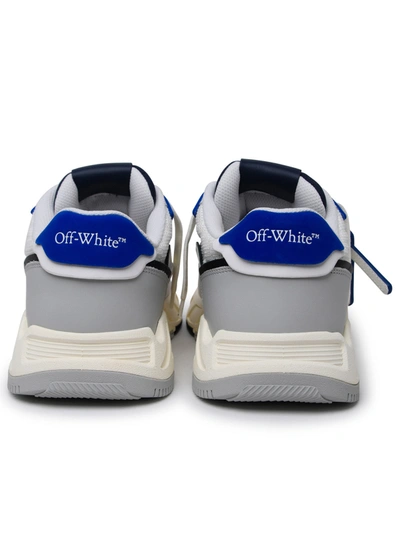 Shop Off-white Uomo 'kick Off' White Leather Blend Sneakers