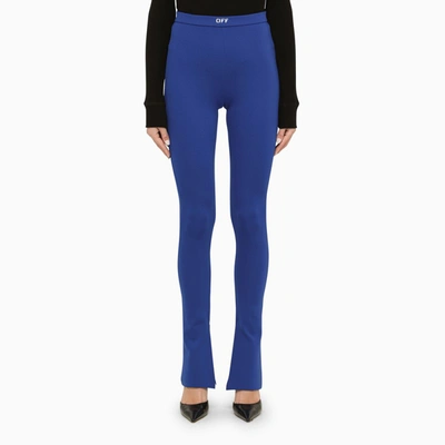 Shop Off-white ™ Dark Blue Flared Trousers Women