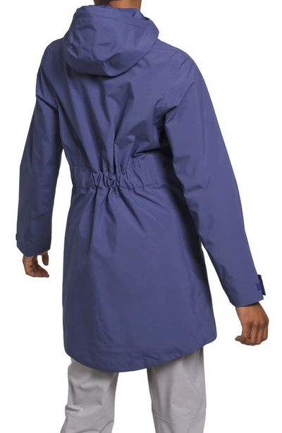 Shop The North Face City Breeze Waterproof Rain Jacket In Cave Blue