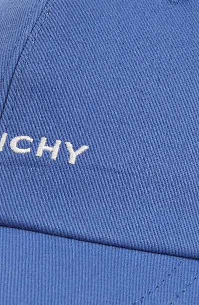 Shop Givenchy 4g Embroidered Twill Baseball Cap In 433-royal Blue