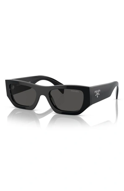 Shop Prada 53mm Pillow Sunglasses In Black