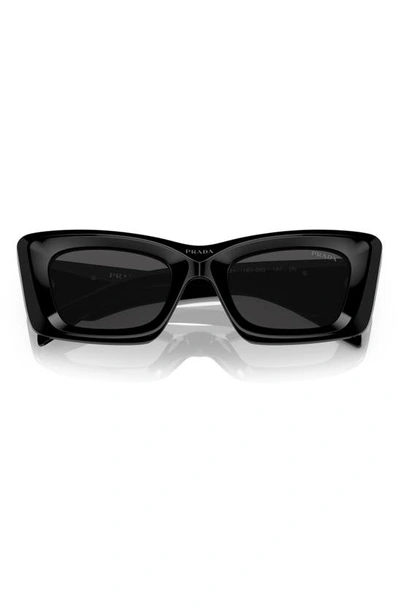 Shop Prada 52mm Cat Eye Sunglasses In Black