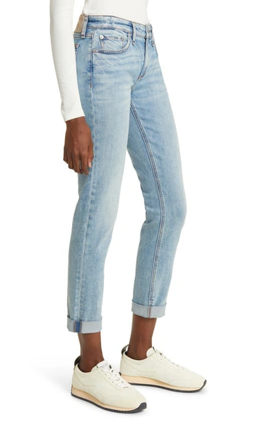 Shop Rag & Bone Dre Low Rise Slim Boyfriend Jeans In Daphne