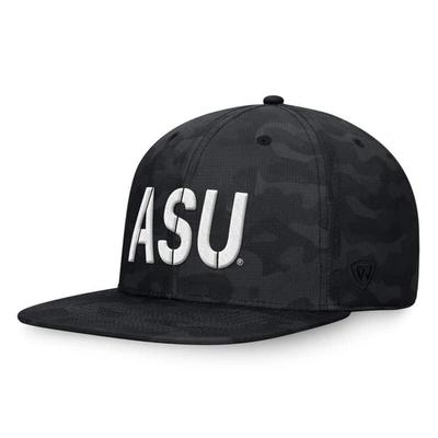 Shop Top Of The World Black Arizona State Sun Devils Oht Military Appreciation Troop Snapback Hat