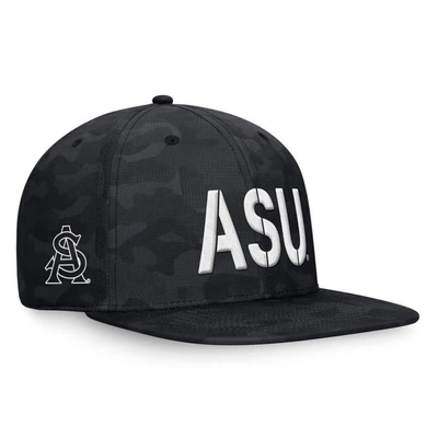 Shop Top Of The World Black Arizona State Sun Devils Oht Military Appreciation Troop Snapback Hat
