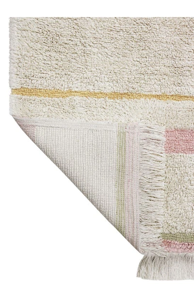 Shop Lorena Canals Kids' Washable Lanes Rug In Vintage Nude