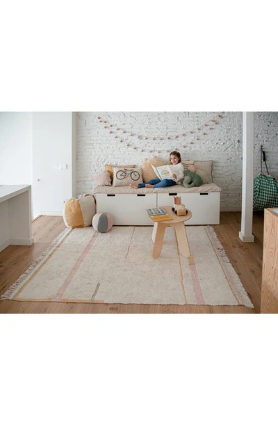 Shop Lorena Canals Kids' Washable Lanes Rug In Vintage Nude