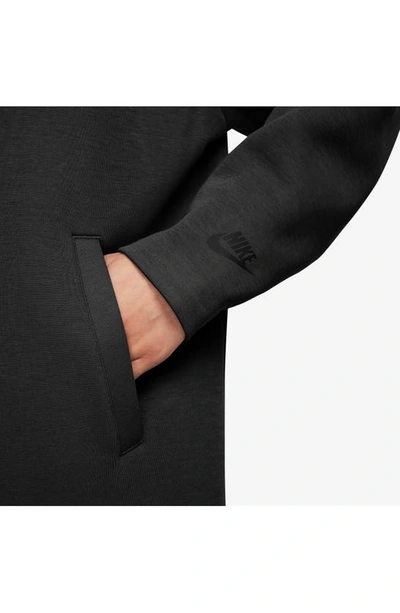 Shop Nike Sportswear Oversize Tech Scuba Knit Duster In Black/ Black