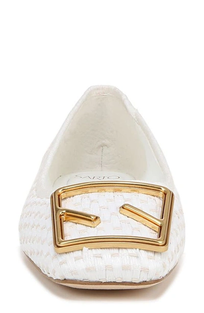 Sarto By Franco Sarto Amaya 6 Square Toe Flat In White