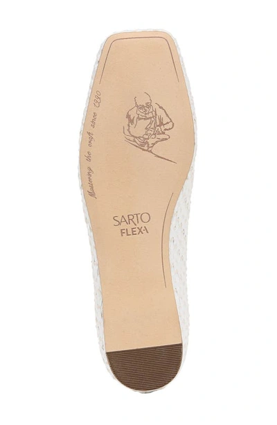 Shop Sarto By Franco Sarto Amaya 6 Square Toe Flat In White