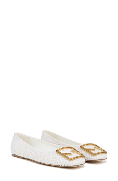 Sarto By Franco Sarto Amaya 6 Square Toe Flat In White
