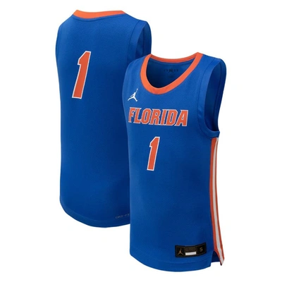 Shop Jordan Brand Youth  #1 Royal Florida Gators Team Replica Basketball Jersey