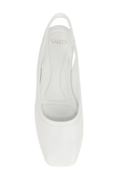Shop Sarto By Franco Sarto Flexa Antona Slingback Ballet Flat In White