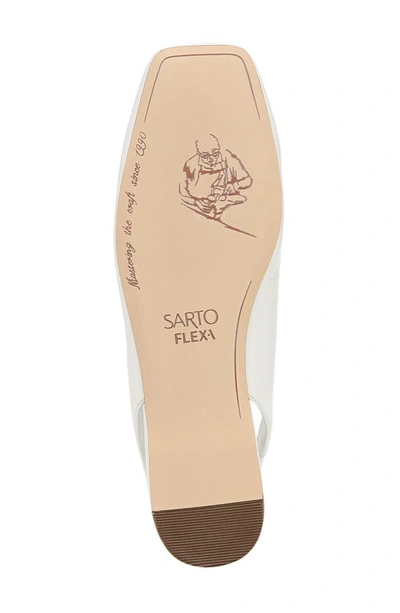 Shop Sarto By Franco Sarto Flexa Antona Slingback Ballet Flat In White