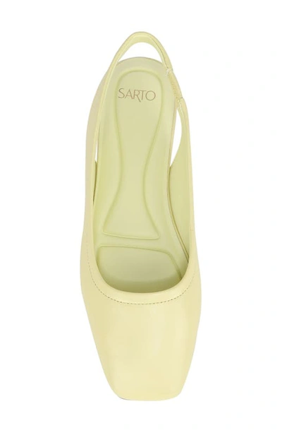 Shop Sarto By Franco Sarto Flexa Antona Slingback Ballet Flat In Yellow