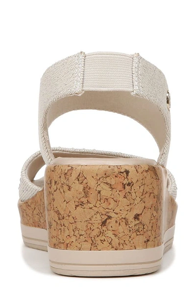 Shop Bzees Reveal Crystal Embellished Wedge Sandal In Eggnog
