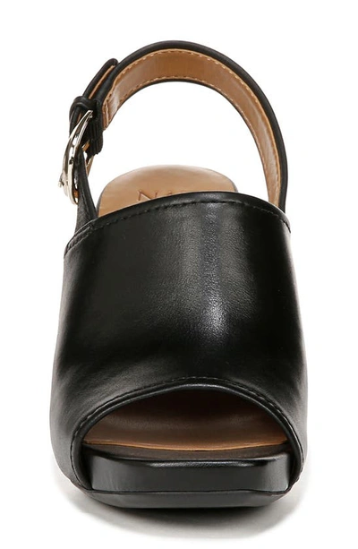 Shop Naturalizer Jianna Slingback Platform Sandal In Black Leather