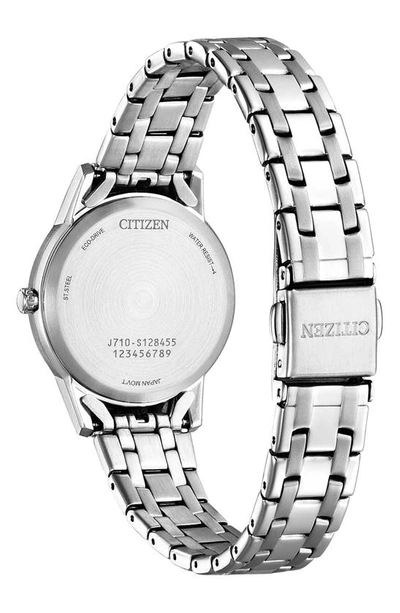 Shop Citizen Eco-drive Bracelet Watch, 29mm In Silver-blue