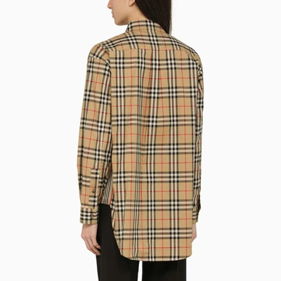 Shop Burberry Vintage Check-motif Shirt In Beige