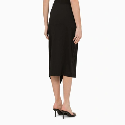 Shop Calvin Klein Midi Wrap Skirt In Black
