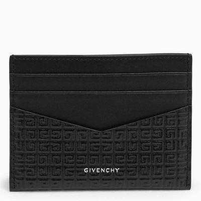 Shop Givenchy 4g Card Holder With Logo In Black