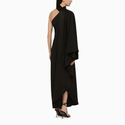 Shop Taller Marmo Bolkan One-shoulder Asymmetric Dress In Black