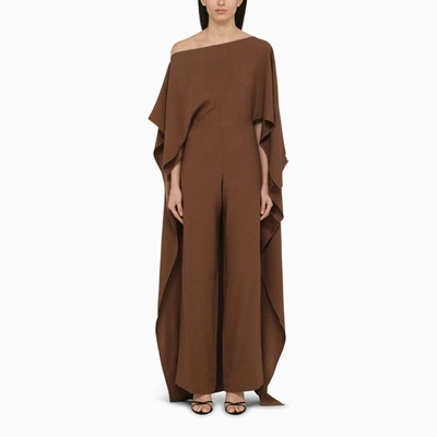 Shop Taller Marmo Jerry Wide-leg Suit In Brown