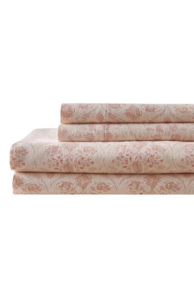 Shop Patina Vie Maison Patine Vie Sheet Set In Floral Rose Pink