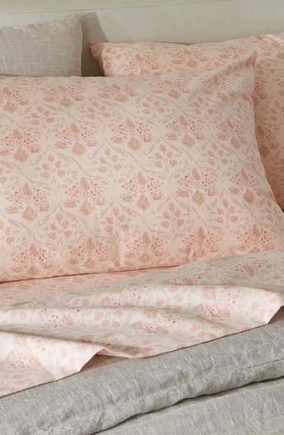 Shop Patina Vie Maison Patine Vie Sheet Set In Floral Rose Pink